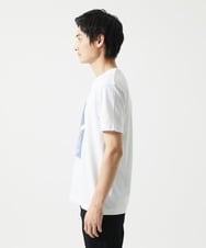 MKKHC29069 MK MICHEL KLEIN HOMME(MKミッシェルクランオム) 【コニシナナメ / コラボTシャツ】リーフモチーフプリント ホワイト