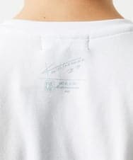 MKKHC29069 MK MICHEL KLEIN HOMME(MKミッシェルクランオム) 【コニシナナメ / コラボTシャツ】リーフモチーフプリント ホワイト
