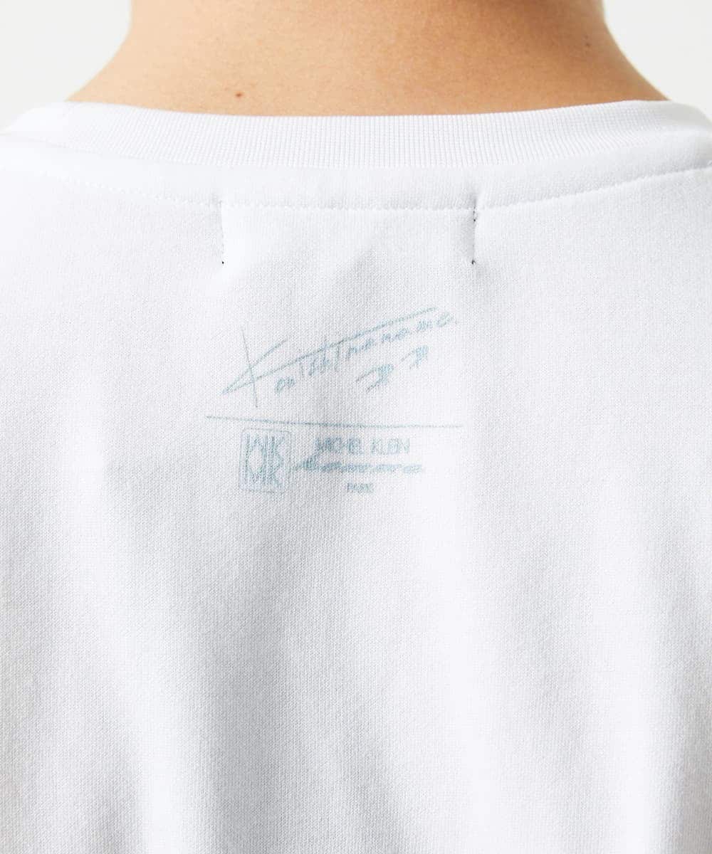 MKKHC29069 MK MICHEL KLEIN HOMME(MKミッシェルクランオム) 【コニシナナメ / コラボTシャツ】リーフモチーフプリント ホワイト