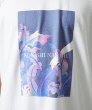 MKKHC29069 MK MICHEL KLEIN HOMME(MKミッシェルクランオム) 【コニシナナメ / コラボTシャツ】リーフモチーフプリント ホワイト