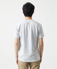 MKKHC29069 MK MICHEL KLEIN HOMME(MKミッシェルクランオム) 【コニシナナメ / コラボTシャツ】リーフモチーフプリント ライトグレー
