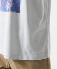 MKKHC29069 MK MICHEL KLEIN HOMME(MKミッシェルクランオム) 【コニシナナメ / コラボTシャツ】リーフモチーフプリント ライトグレー