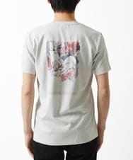 MKKHC30069 MK MICHEL KLEIN HOMME(MKミッシェルクランオム) 【コニシナナメ / コラボTシャツ】スネークチーフプリント アイボリー