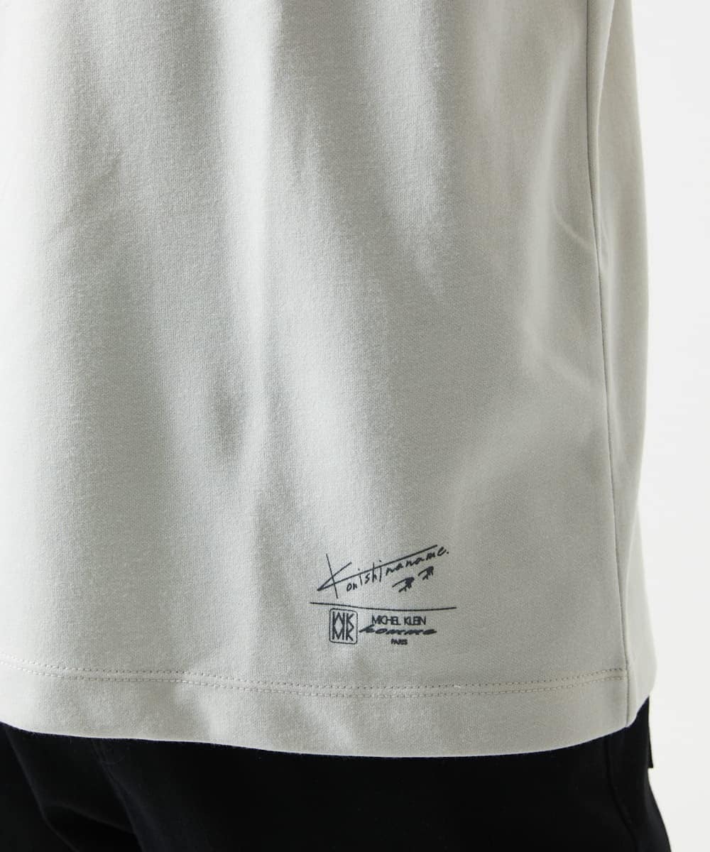 MKKHC30069 MK MICHEL KLEIN HOMME(MKミッシェルクランオム) 【コニシナナメ / コラボTシャツ】スネークチーフプリント アイボリー