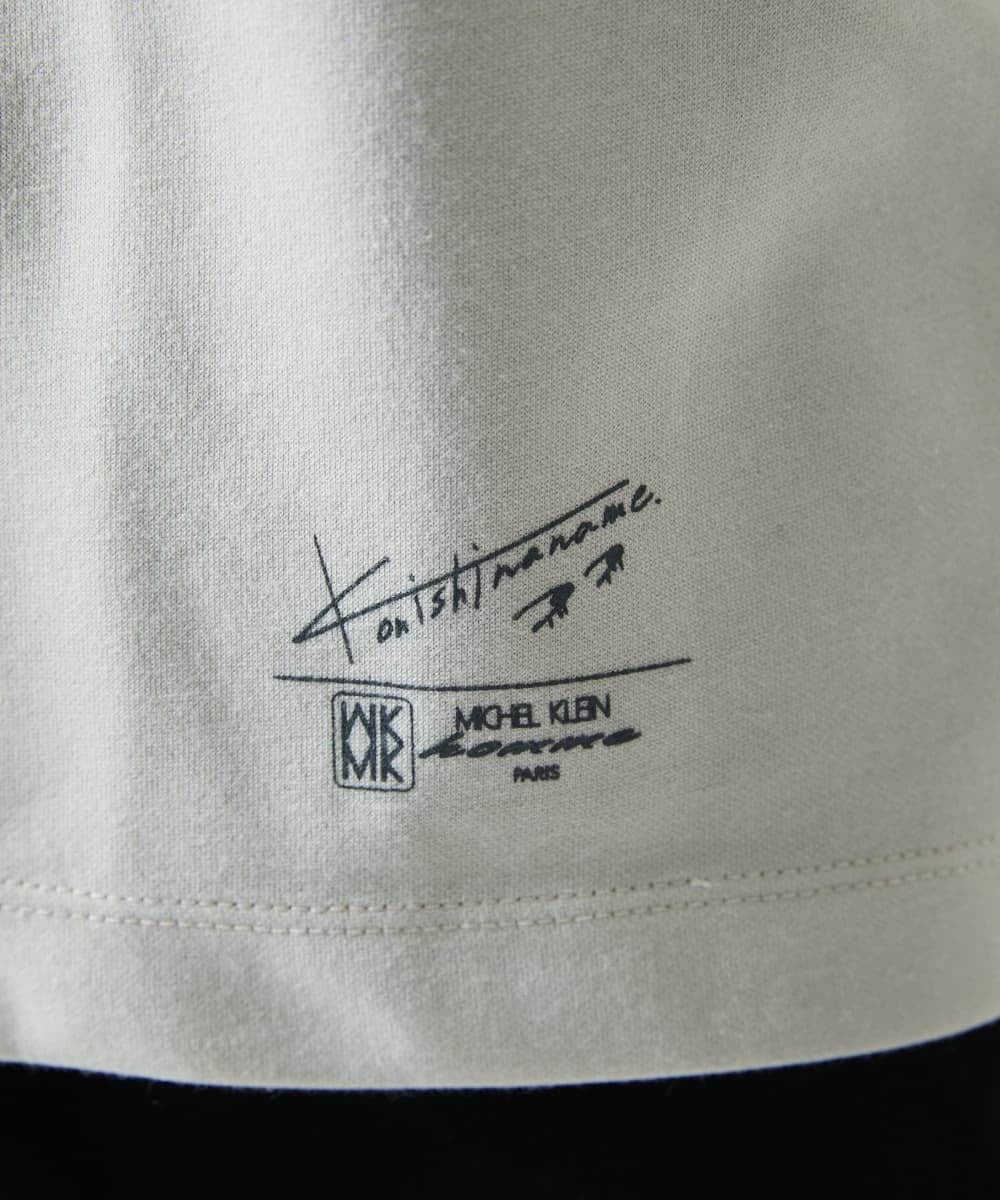 MKKHC30069 MK MICHEL KLEIN HOMME(MKミッシェルクランオム) 【コニシナナメ / コラボTシャツ】スネークチーフプリント アイボリー
