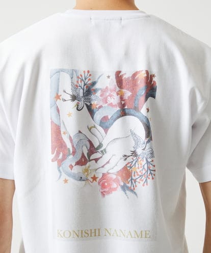 MKKHC30069 MK MICHEL KLEIN HOMME 【コニシナナメ / コラボTシャツ】スネークチーフプリント