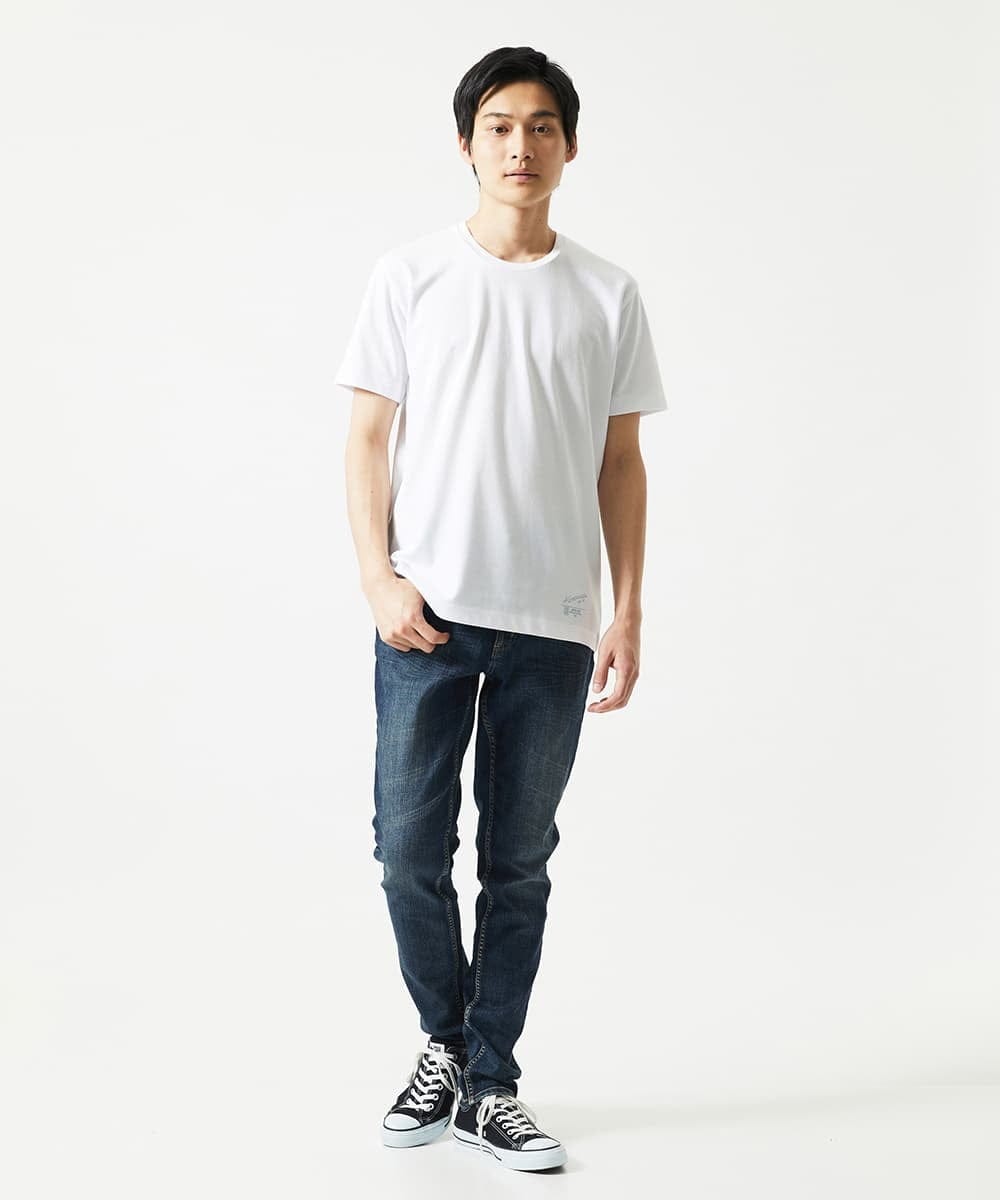 MKKHC30069 MK MICHEL KLEIN HOMME(MKミッシェルクランオム) 【コニシナナメ / コラボTシャツ】スネークチーフプリント ホワイト