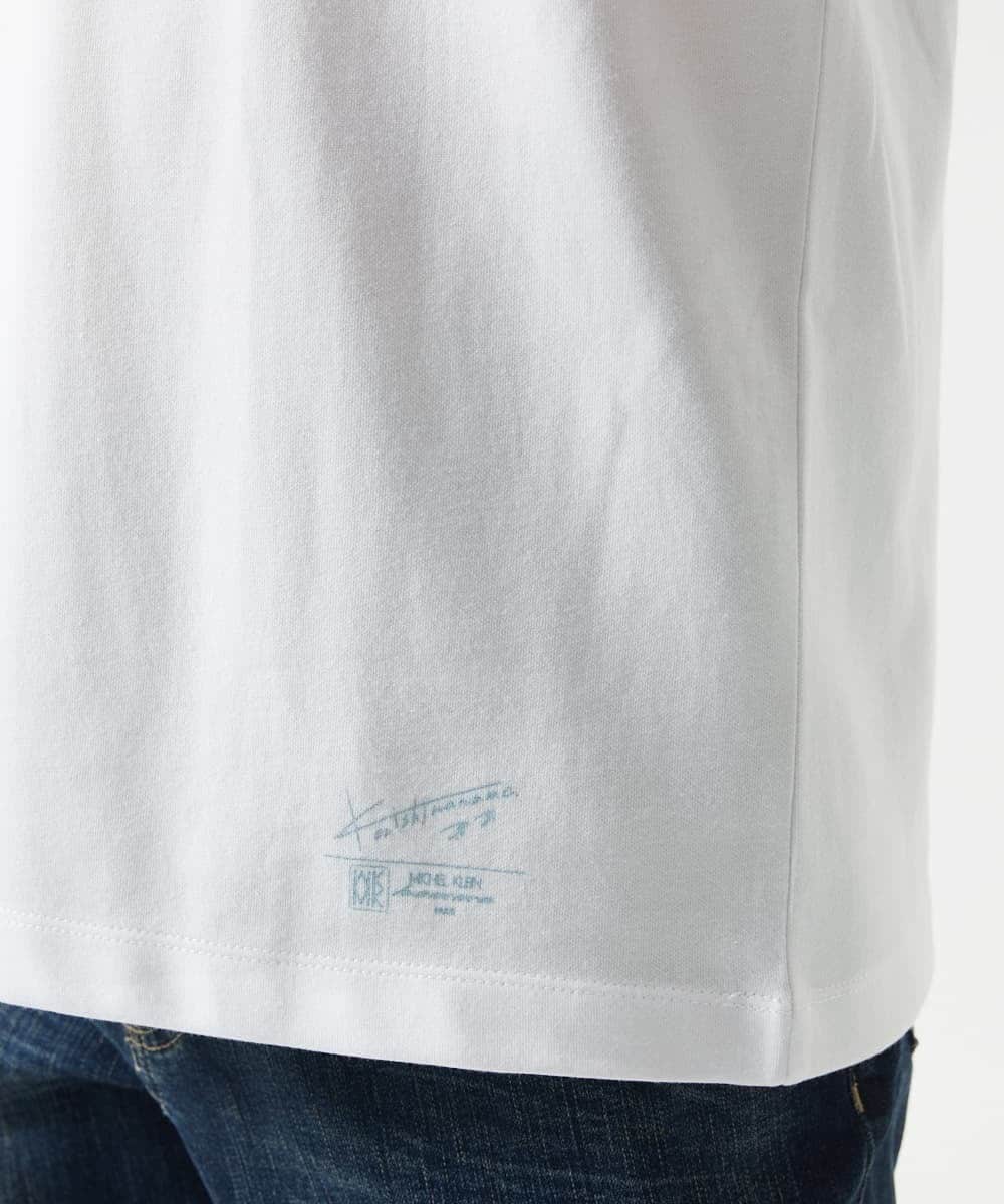 MKKHC30069 MK MICHEL KLEIN HOMME(MKミッシェルクランオム) 【コニシナナメ / コラボTシャツ】スネークチーフプリント ホワイト