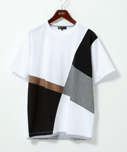 MKKHC80054 MK MICHEL KLEIN HOMME  【接触冷感】COOLタッチブロックTシャツ 