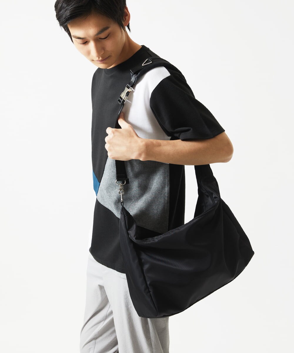 MKKHC80054 MK MICHEL KLEIN HOMME(MKミッシェルクランオム) Tシャツ / COOLタッチブロック ブラック