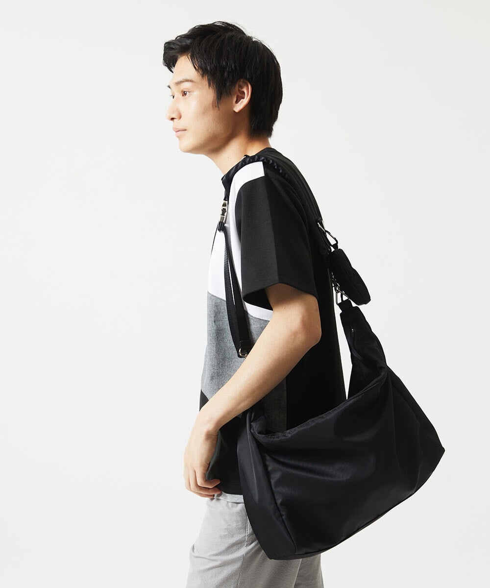 MKKHC80054 MK MICHEL KLEIN HOMME(MKミッシェルクランオム)  【接触冷感】COOLタッチブロックTシャツ  ブラック