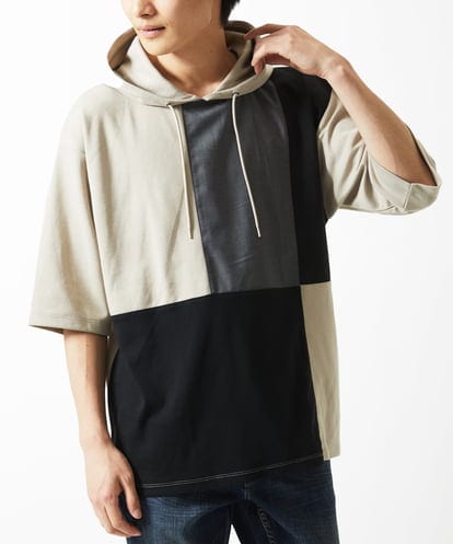 MKKHC81080 MK MICHEL KLEIN HOMME プルオーバーパーカー / COOLタッチブロック