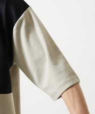 MKKHC81080 MK MICHEL KLEIN HOMME(MKミッシェルクランオム)  【接触冷感】COOLタッチブロックプルオーバーパーカー アイボリー