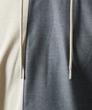 MKKHC81080 MK MICHEL KLEIN HOMME(MKミッシェルクランオム)  【接触冷感】COOLタッチブロックプルオーバーパーカー アイボリー