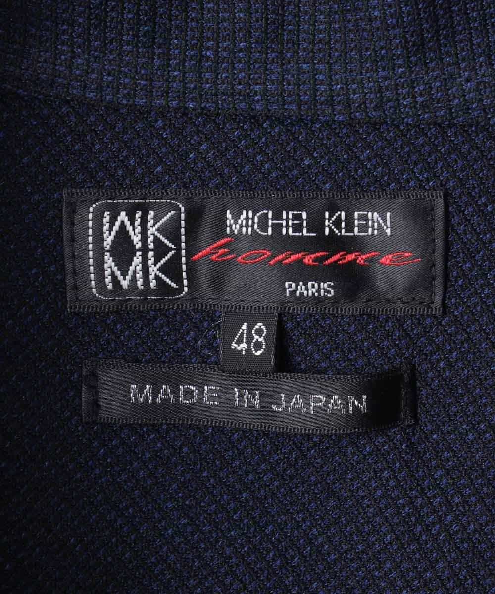 MKKHJ60099 MK MICHEL KLEIN HOMME(MKミッシェルクランオム) ポロシャツ／カチオンサーフ ネイビー