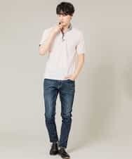 MKKHJ71069 MK MICHEL KLEIN HOMME(MKミッシェルクランオム) ポロシャツ／パリポロ ピンク