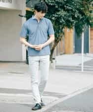 MKKHJ71069 MK MICHEL KLEIN HOMME(MKミッシェルクランオム) ポロシャツ／パリポロ ブルー