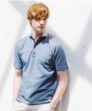 MKKHJ71069 MK MICHEL KLEIN HOMME(MKミッシェルクランオム) ポロシャツ／パリポロ ブルー