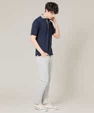 MKKHJ71069 MK MICHEL KLEIN HOMME(MKミッシェルクランオム) ポロシャツ／パリポロ ネイビー