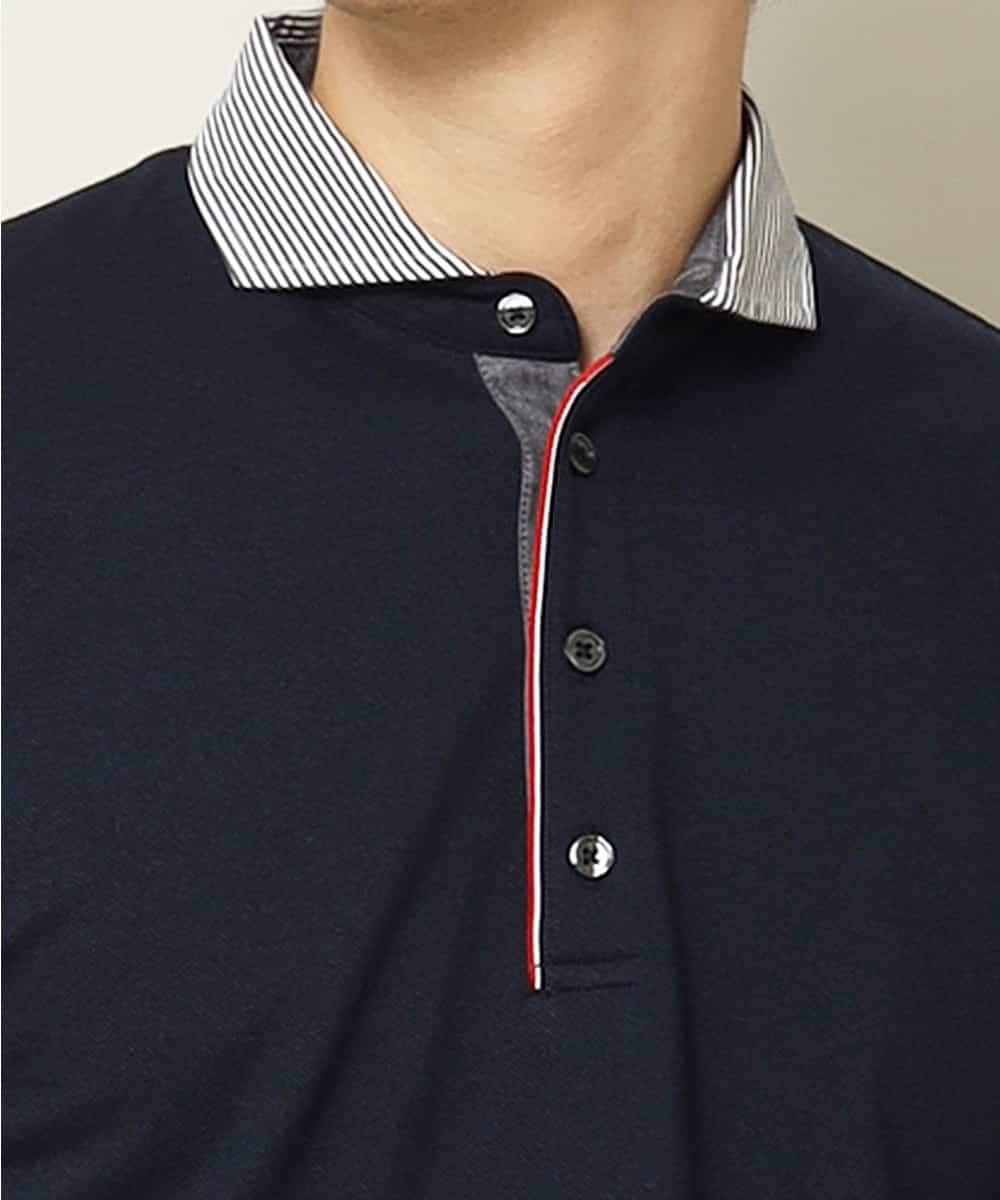 MKKHJ71069 MK MICHEL KLEIN HOMME(MKミッシェルクランオム) ポロシャツ／パリポロ ネイビー