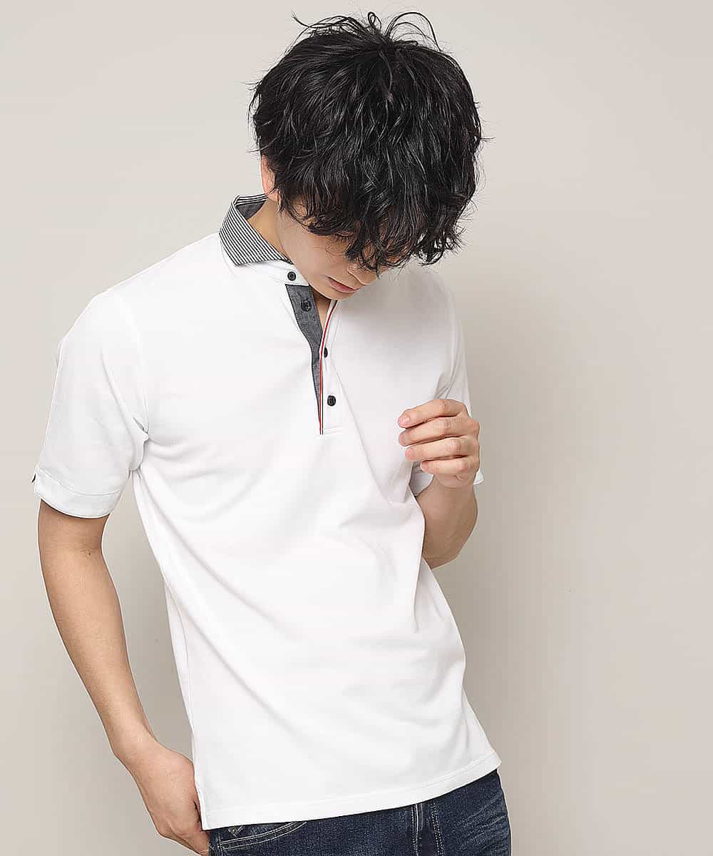 MKKHJ71069 MK MICHEL KLEIN HOMME(MKミッシェルクランオム) ポロシャツ／パリポロ ホワイト