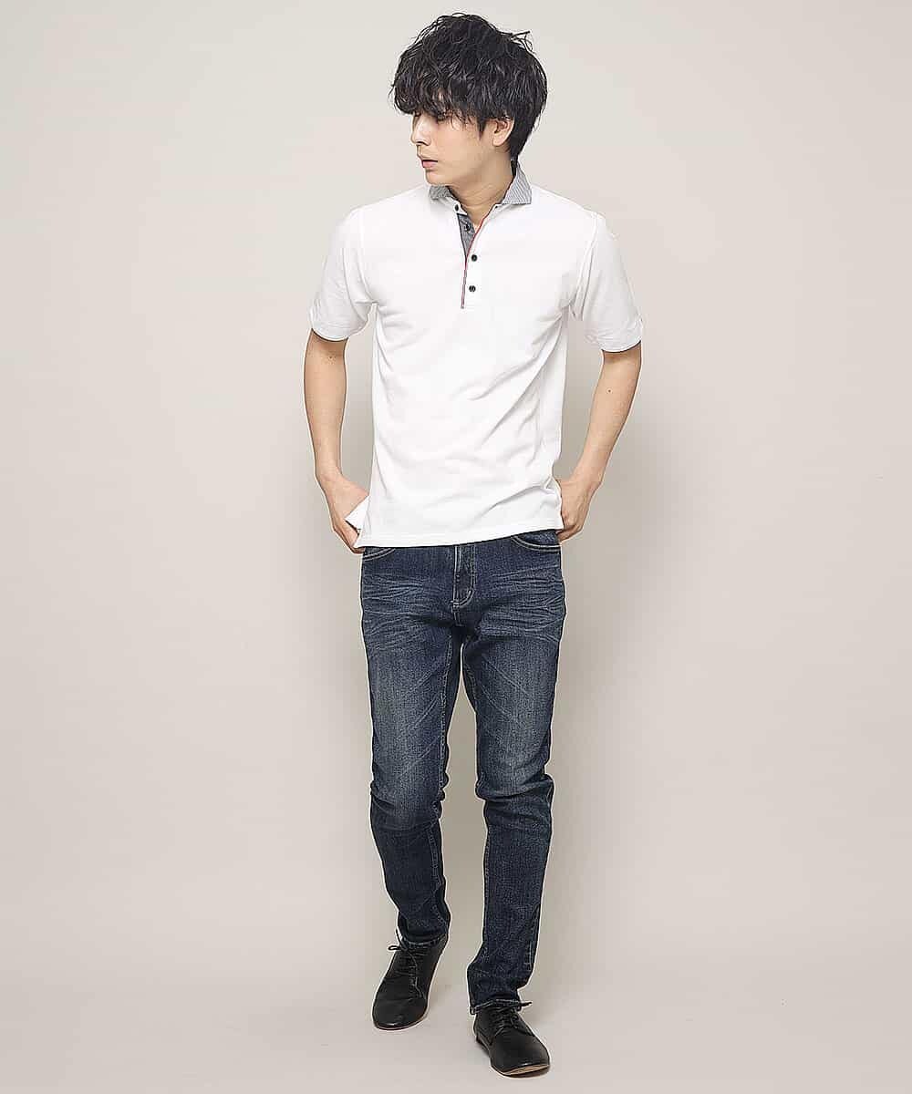 MKKHJ71069 MK MICHEL KLEIN HOMME(MKミッシェルクランオム) ポロシャツ／パリポロ ホワイト