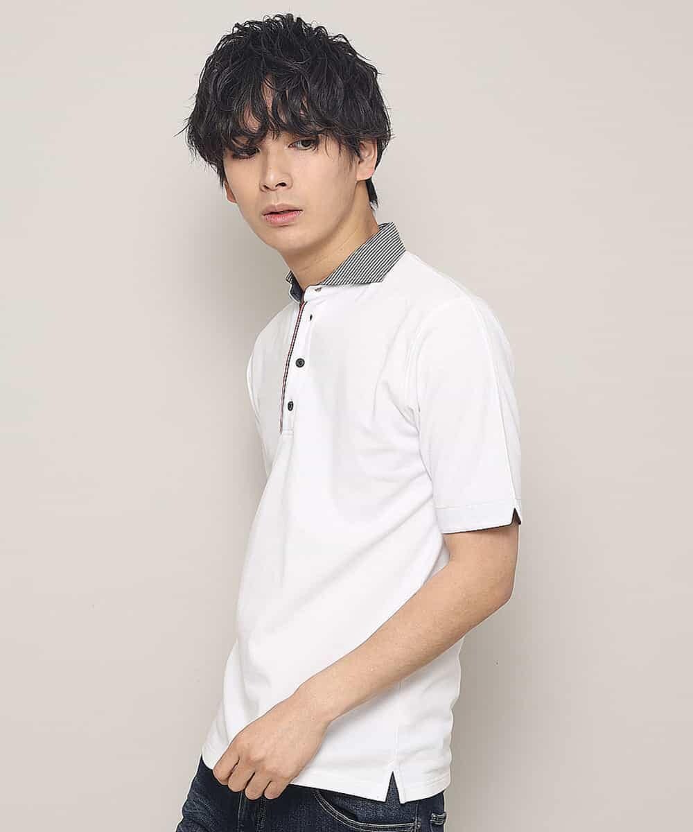 MKKHJ71069 MK MICHEL KLEIN HOMME(MKミッシェルクランオム) ポロシャツ／パリポロ ホワイト
