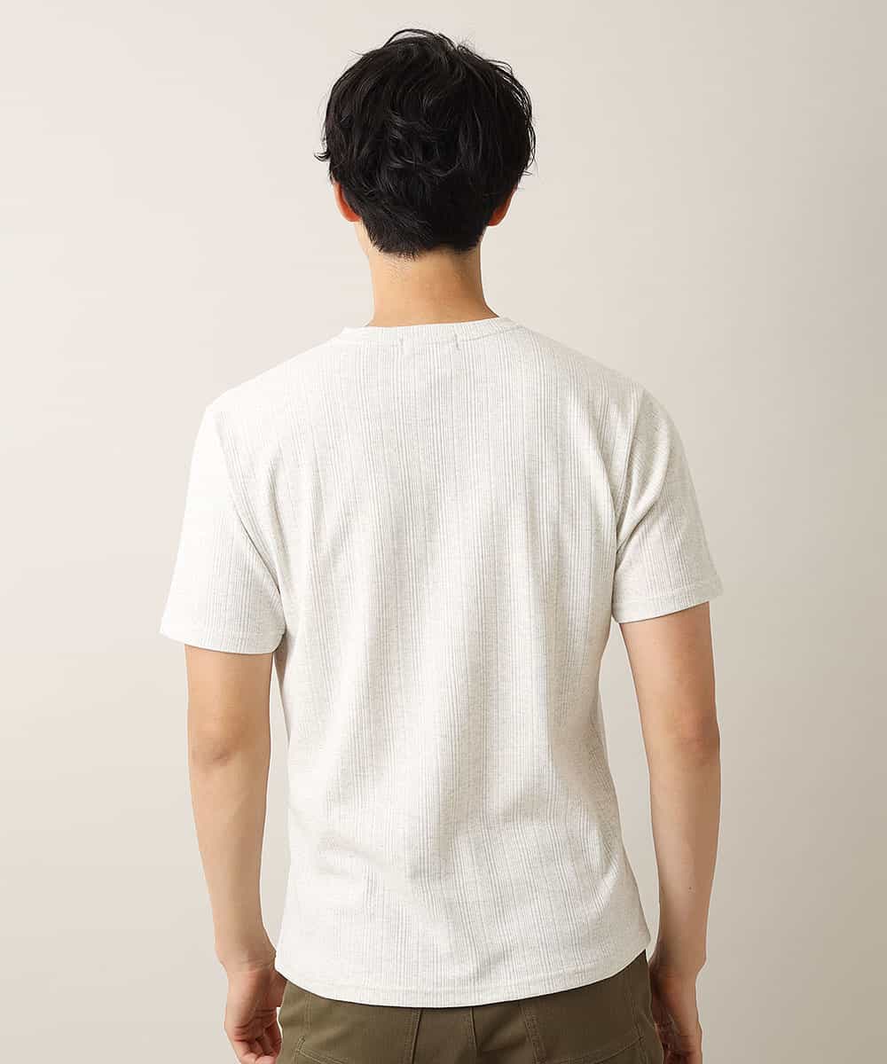 MKKHJ85059 MK MICHEL KLEIN HOMME(MKミッシェルクランオム) カットソー／ブライトハリヌキ アイボリー