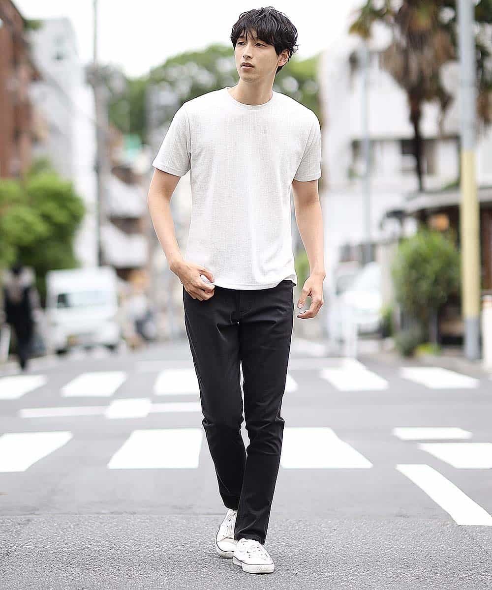 MKKHJ85059 MK MICHEL KLEIN HOMME(MKミッシェルクランオム) カットソー／ブライトハリヌキ アイボリー