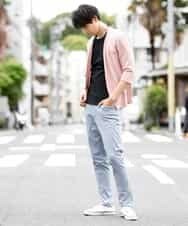 MKKHJ85059 MK MICHEL KLEIN HOMME(MKミッシェルクランオム) カットソー／ブライトハリヌキ ブラック
