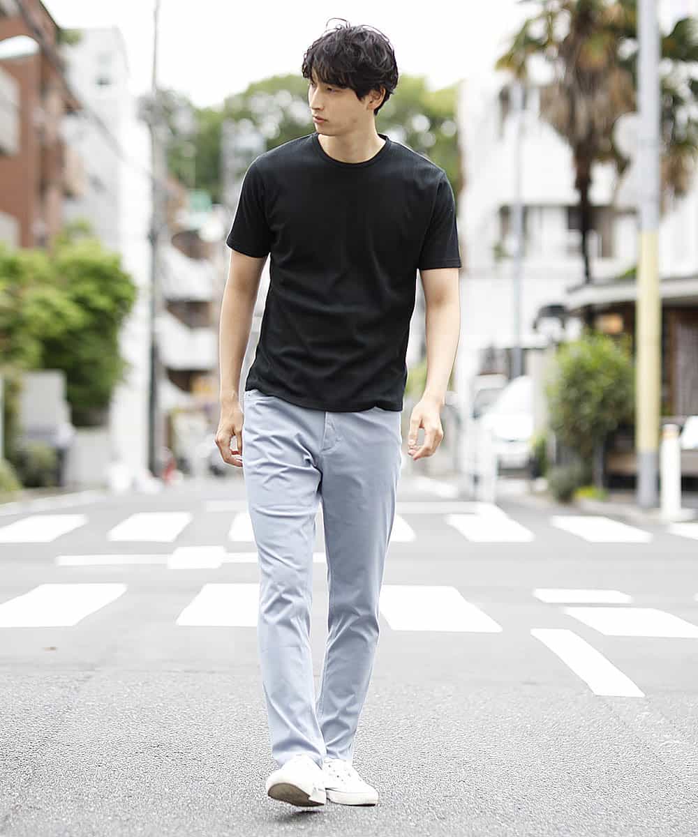 MKKHJ85059 MK MICHEL KLEIN HOMME(MKミッシェルクランオム) カットソー／ブライトハリヌキ ブラック