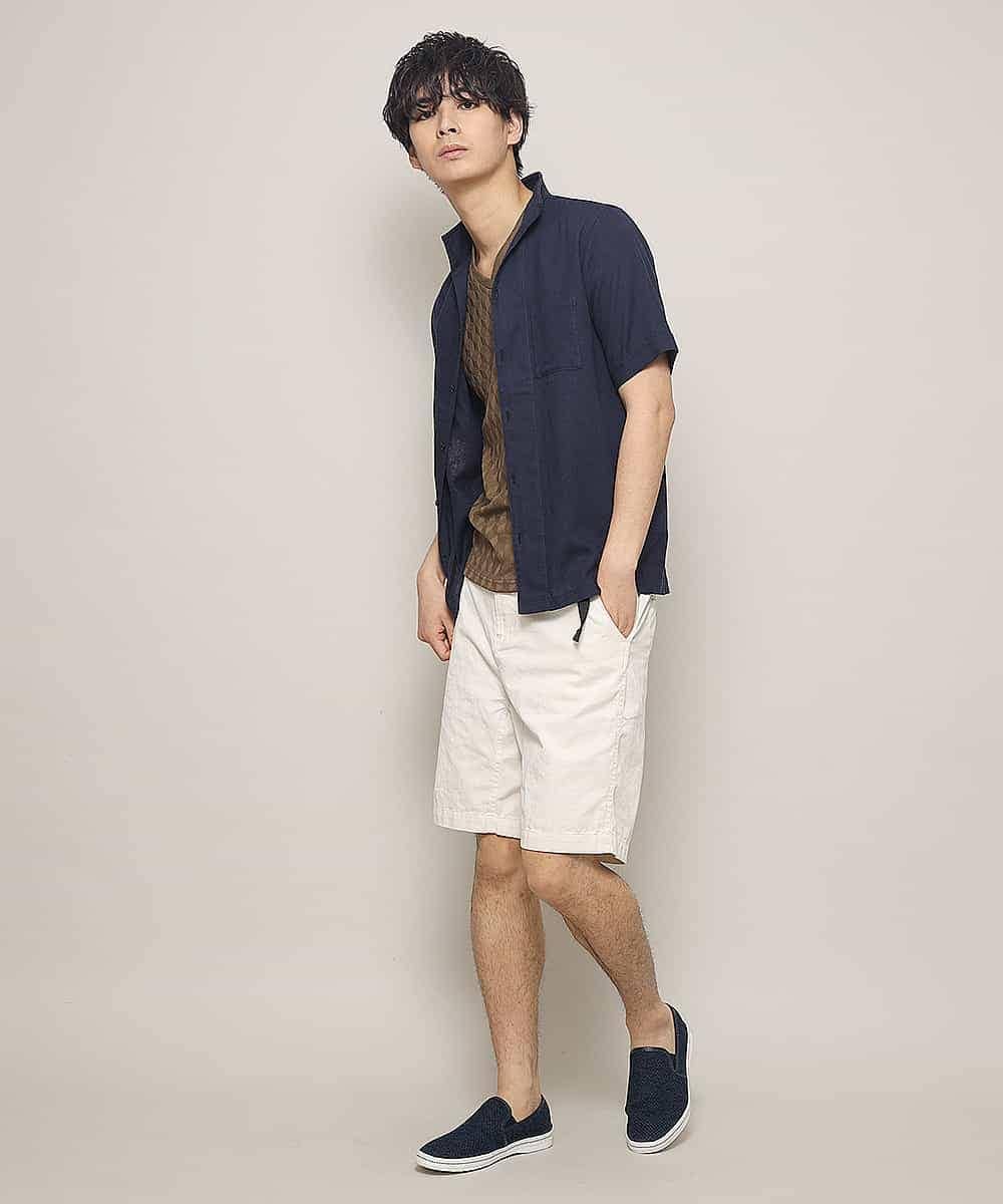 MKKHJ88045 MK MICHEL KLEIN HOMME(MKミッシェルクランオム) カットソー／キュービック3Dリンクス ブラウン