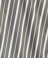 MKKHK57059 MK MICHEL KLEIN HOMME(MKミッシェルクランオム) ストライププルオーバーTシャツ カーキ