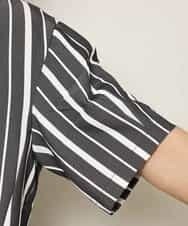 MKKHK57059 MK MICHEL KLEIN HOMME(MKミッシェルクランオム) ストライププルオーバーTシャツ ブラック