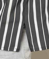 MKKHK57059 MK MICHEL KLEIN HOMME(MKミッシェルクランオム) ストライププルオーバーTシャツ ブラック
