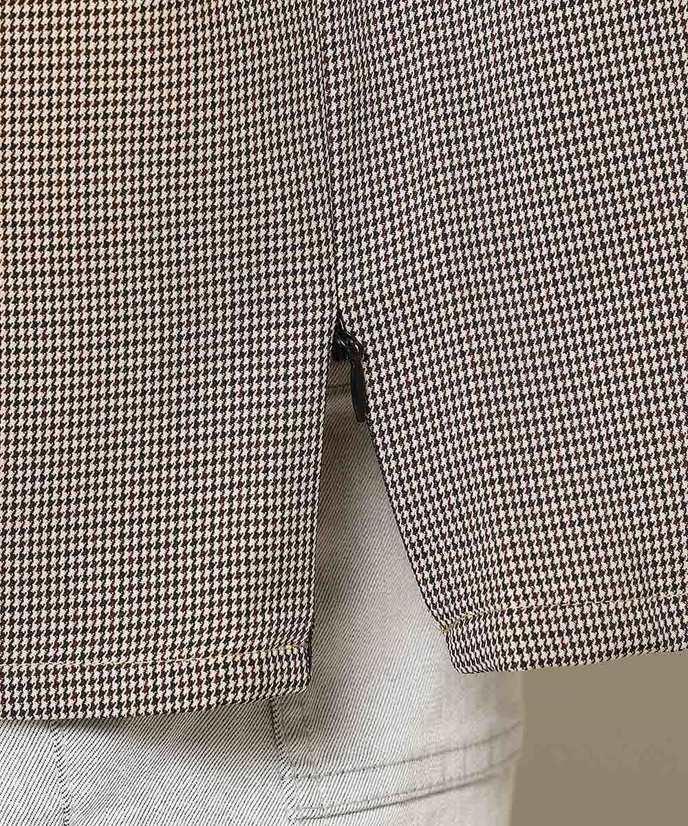 MKKHK58059 MK MICHEL KLEIN HOMME(MKミッシェルクランオム) ガンクラブチェックTシャツ ベージュ