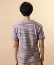 MKKHL21045 MK MICHEL KLEIN HOMME(MKミッシェルクランオム) カットソー／マッシュストレッチ パープル