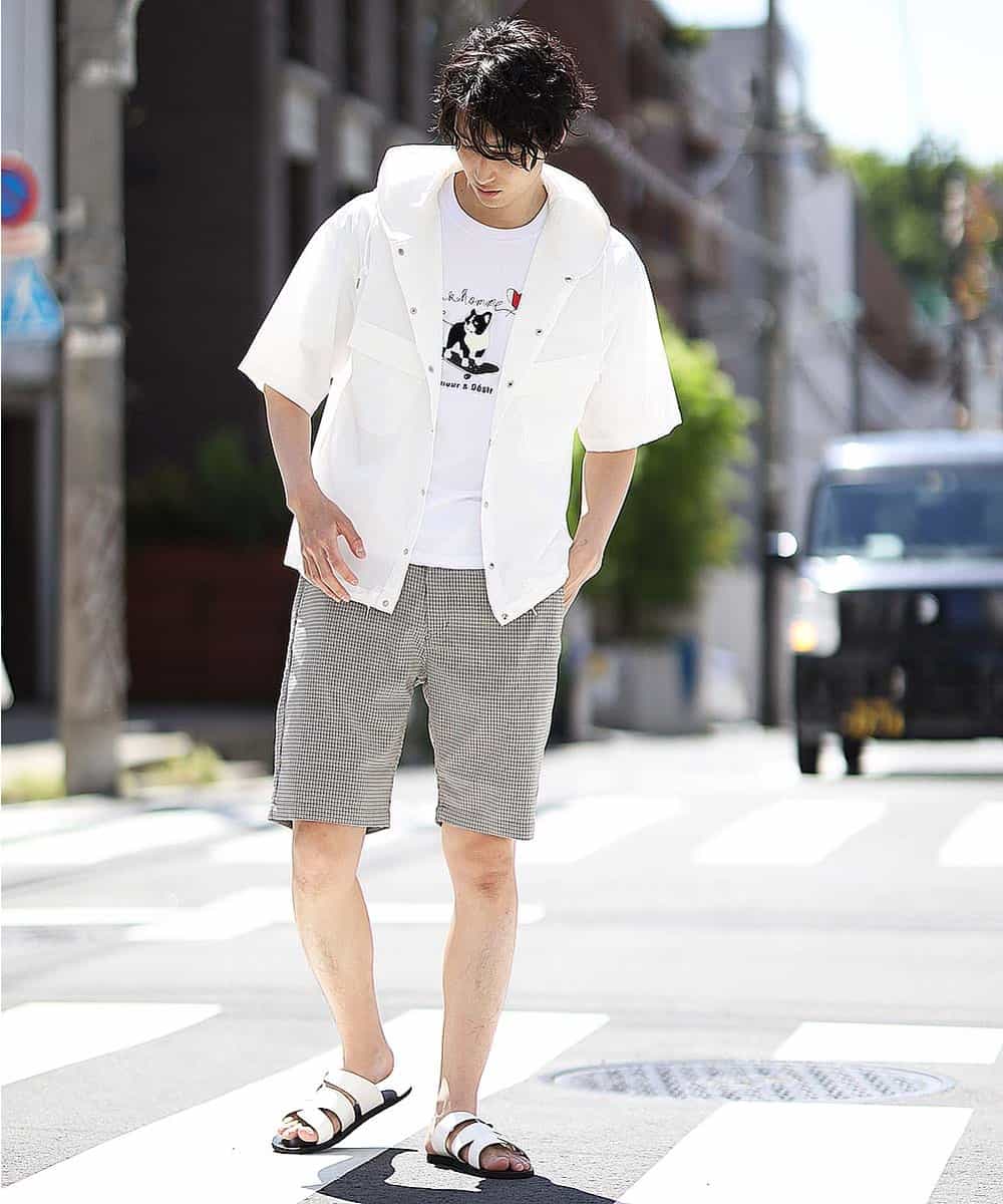 MKKHL42045 MK MICHEL KLEIN HOMME(MKミッシェルクランオム) カットソー／ブルドック刺繍 ホワイト