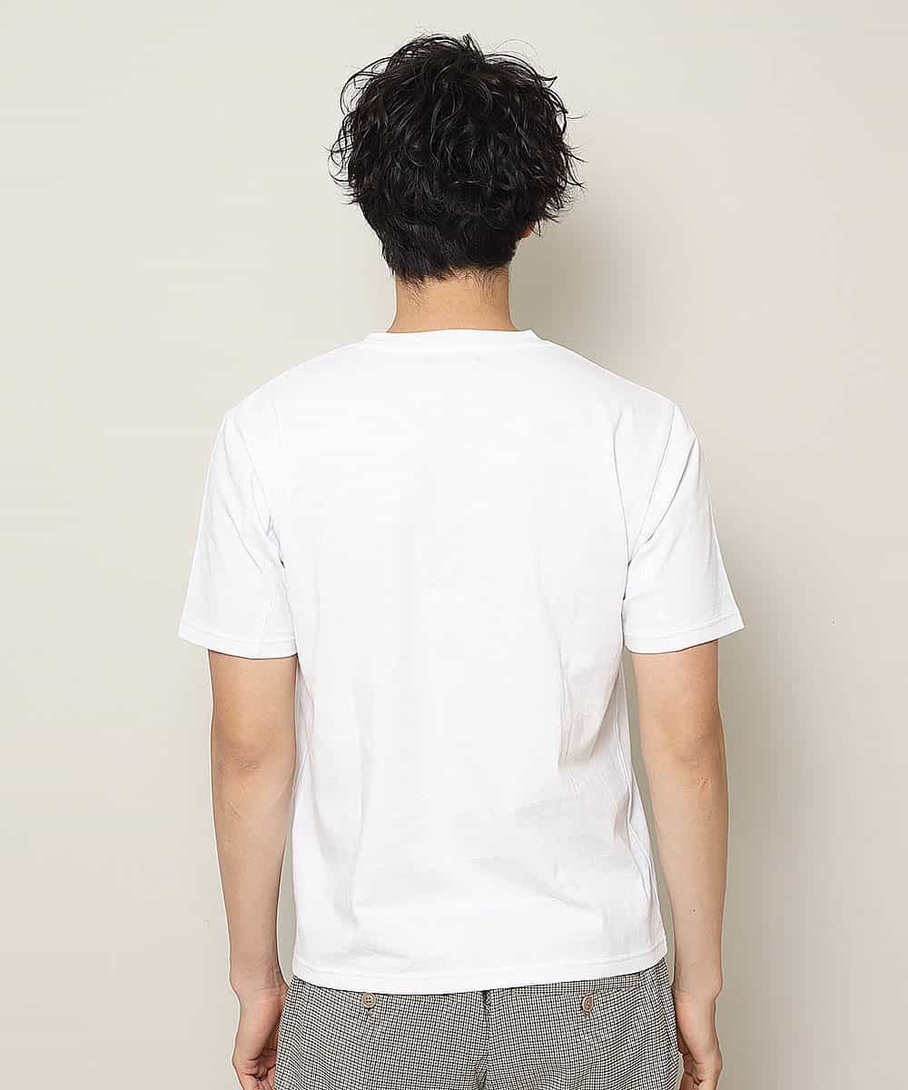 MKKHL42045 MK MICHEL KLEIN HOMME(MKミッシェルクランオム) カットソー／ブルドック刺繍 ホワイト