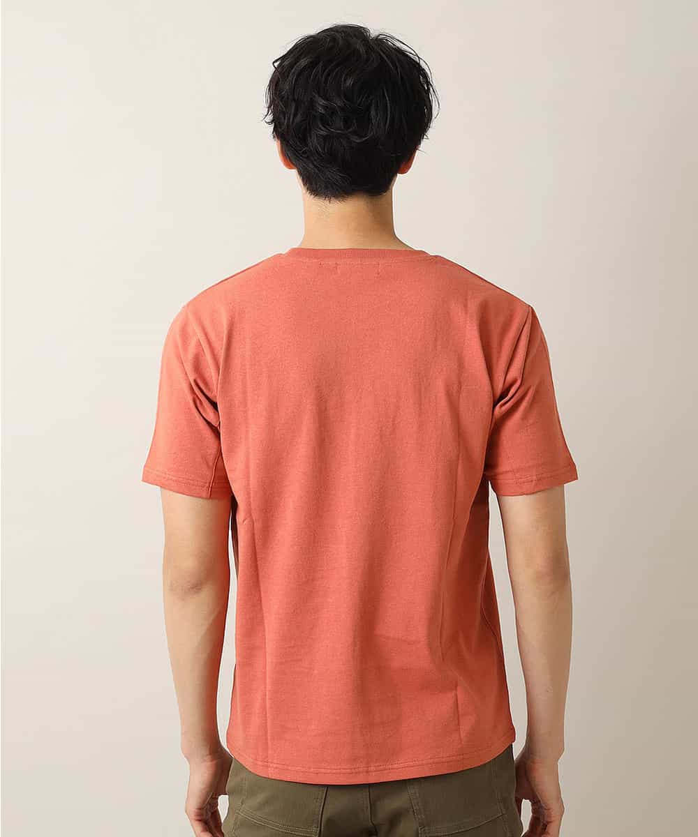MKKHL44045 MK MICHEL KLEIN HOMME(MKミッシェルクランオム) カットソー／刺繍Tシャツ オレンジ