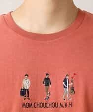 MKKHL44045 MK MICHEL KLEIN HOMME(MKミッシェルクランオム) カットソー／刺繍Tシャツ オレンジ