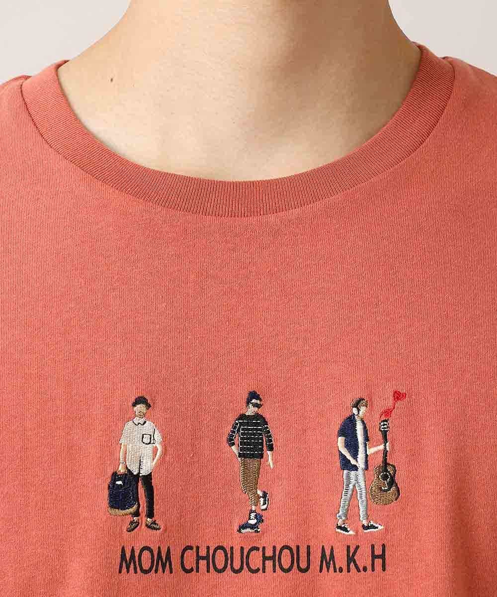 MKKHL44045 MK MICHEL KLEIN HOMME(MKミッシェルクランオム) カットソー／刺繍Tシャツ オレンジ