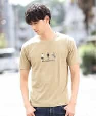 MKKHL44045 MK MICHEL KLEIN HOMME(MKミッシェルクランオム) カットソー／刺繍Tシャツ ベージュ
