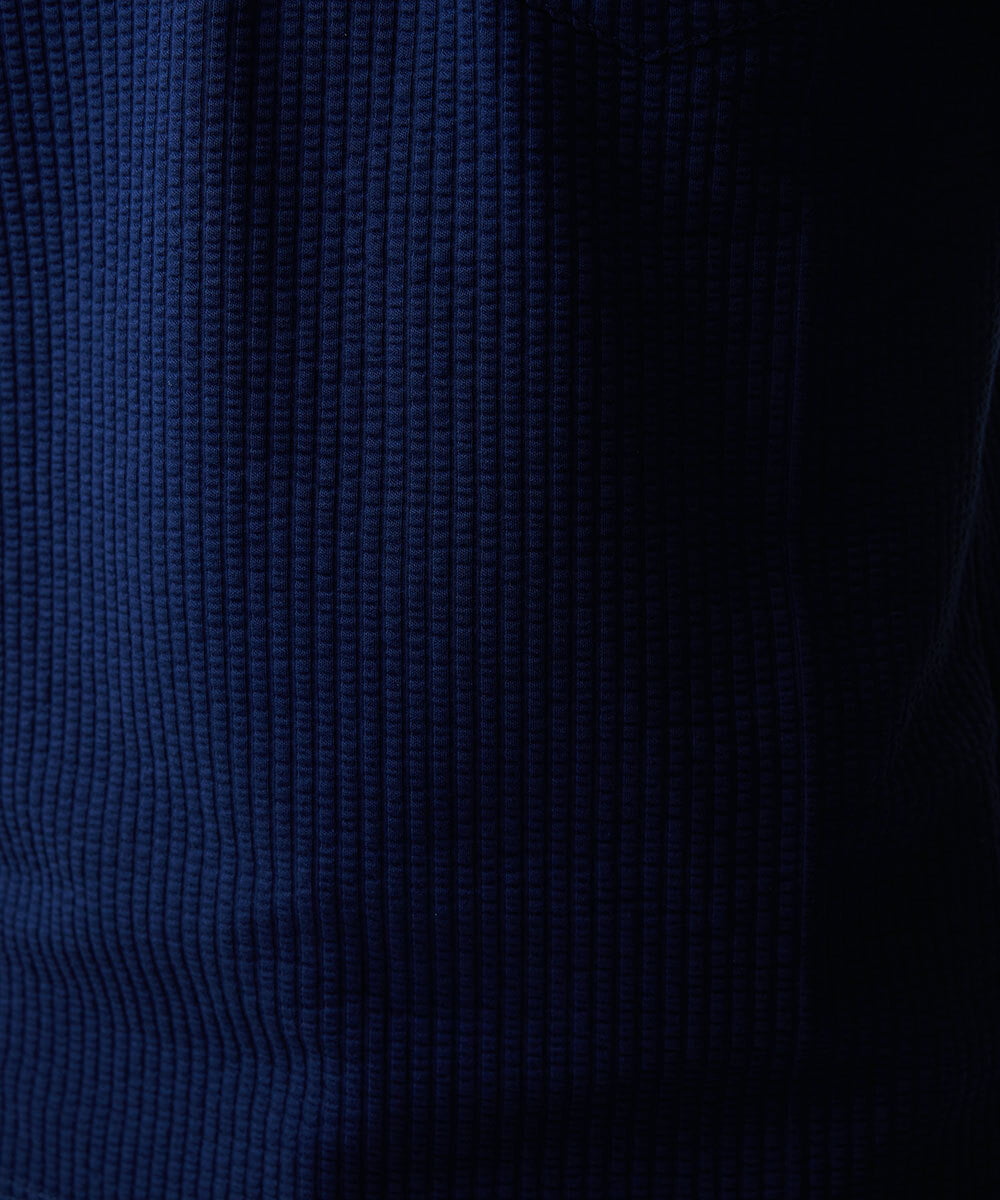 MKKHP65070 MK MICHEL KLEIN HOMME(MKミッシェルクランオム) ドライサッカーポロシャツ ブルー