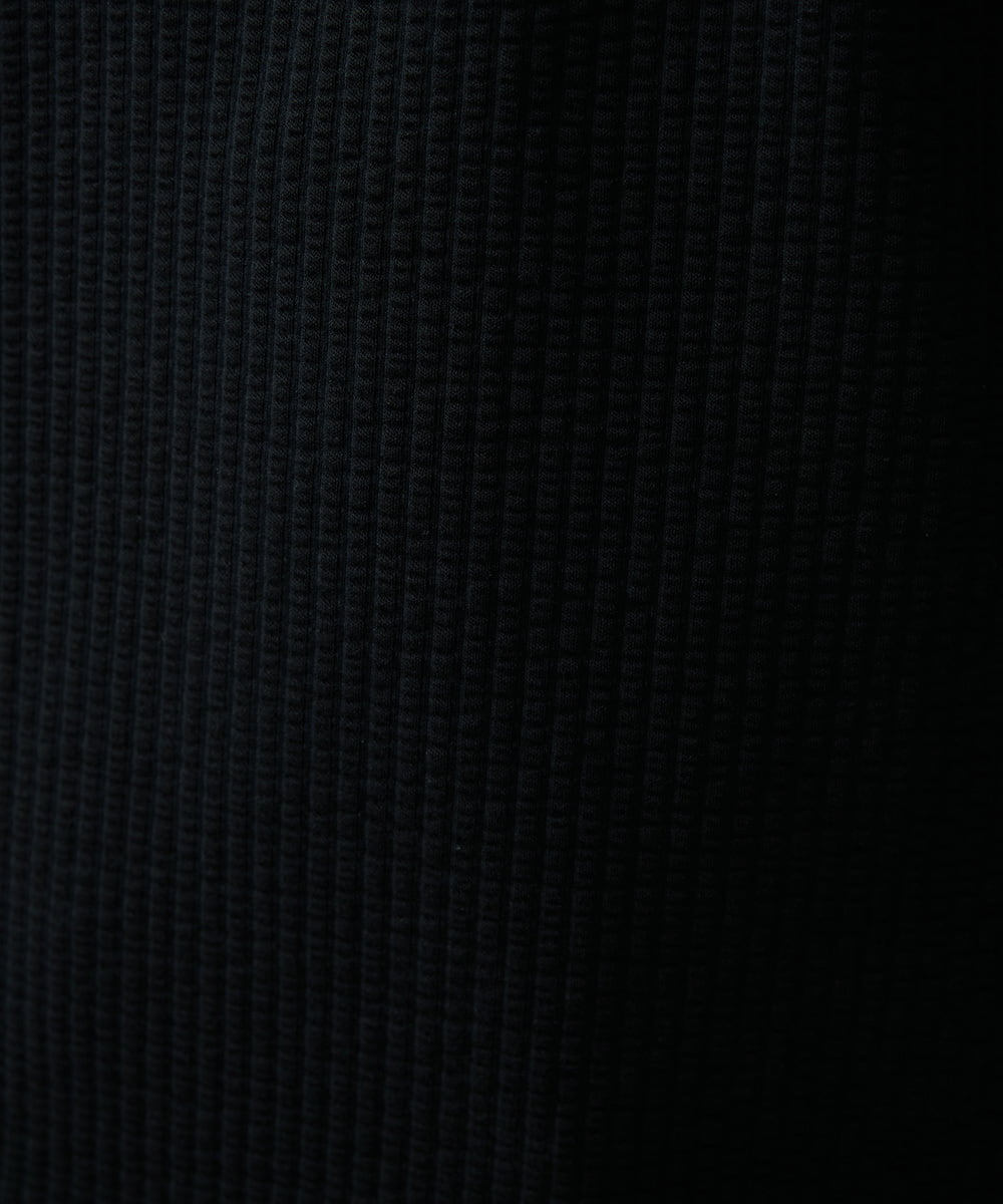 MKKHP65070 MK MICHEL KLEIN HOMME(MKミッシェルクランオム) ドライサッカーポロシャツ ブラック