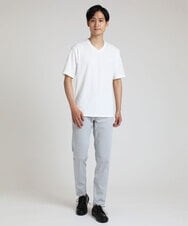 MKKHS54059 MK MICHEL KLEIN HOMME(MKミッシェルクランオム) カットソー / ワイドピッチテレコ　 ホワイト(90)