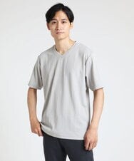 MKKHS54059 MK MICHEL KLEIN HOMME(MKミッシェルクランオム) カットソー / ワイドピッチテレコ　 ダークグレー(93)