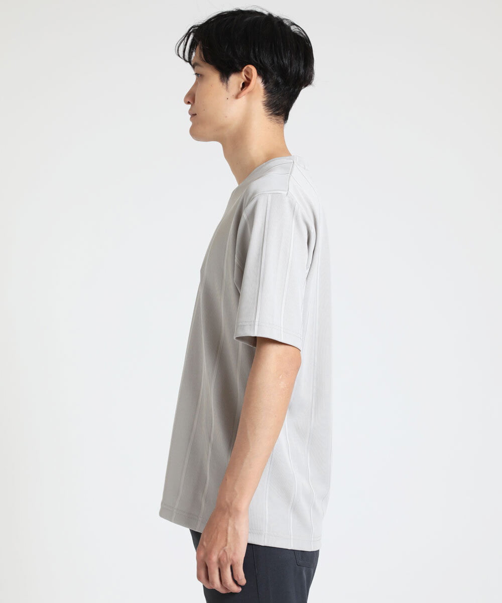 MKKHS54059 MK MICHEL KLEIN HOMME(MKミッシェルクランオム) カットソー / ワイドピッチテレコ　 ダークグレー(93)
