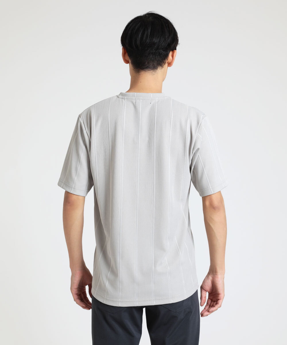 MKKHS54059 MK MICHEL KLEIN HOMME(MKミッシェルクランオム) カットソー / ワイドピッチテレコ　 ダークグレー(93)