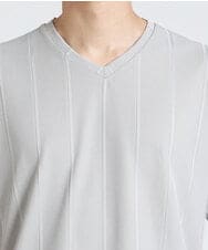 MKKHS54059 MK MICHEL KLEIN HOMME(MKミッシェルクランオム) カットソー / ワイドピッチテレコ　 ダークグレー(93)